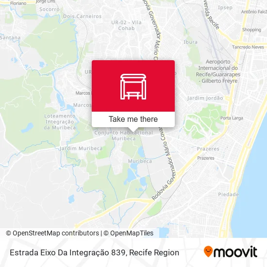 Estrada Eixo Da Integração 839 map