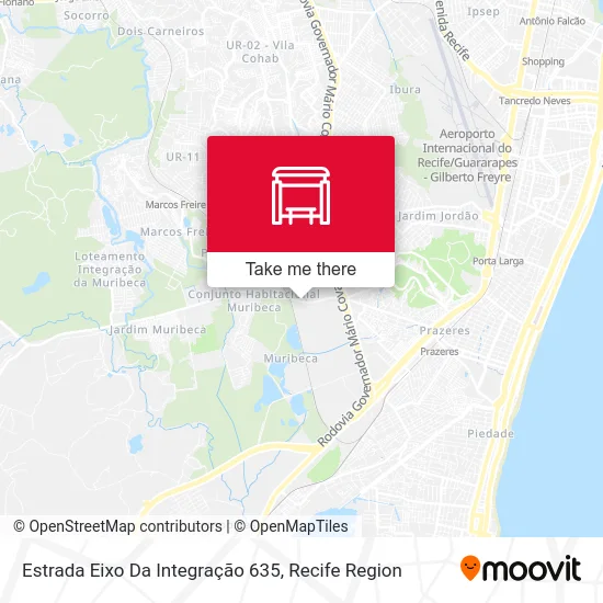 Estrada Eixo Da Integração 635 map