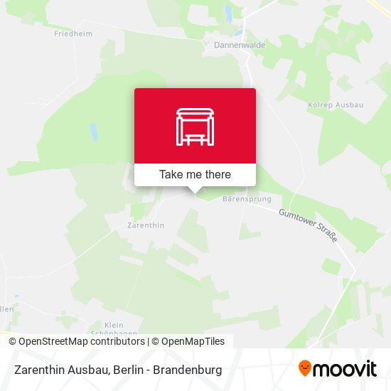 Zarenthin Ausbau map