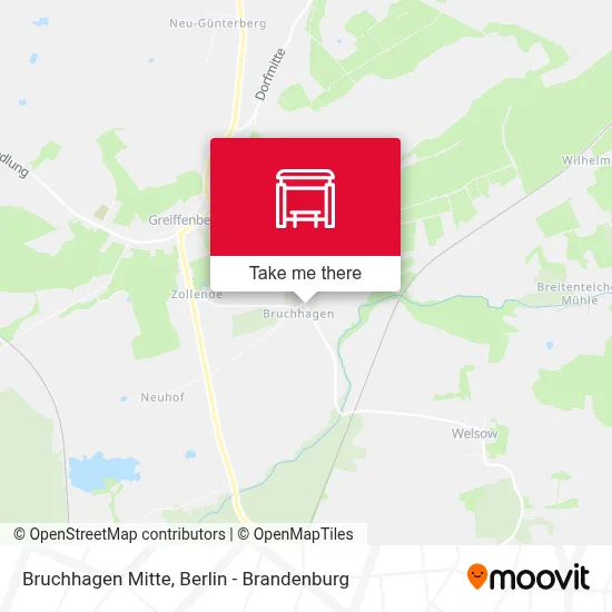 Bruchhagen Mitte map