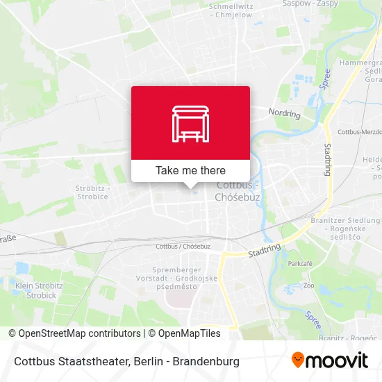 Cottbus Staatstheater map