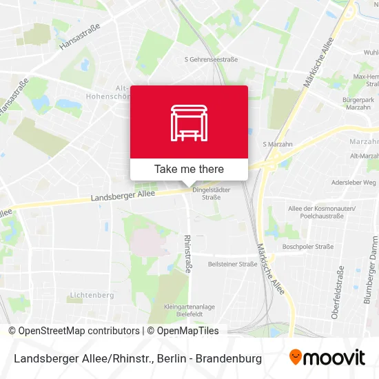 Landsberger Allee/Rhinstr. map