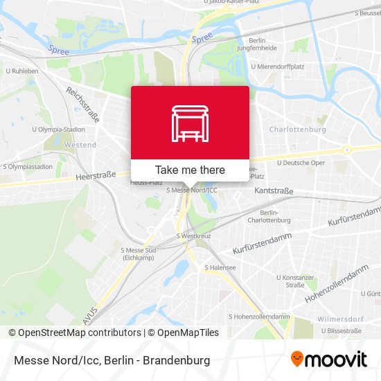 Messe Nord/Icc map