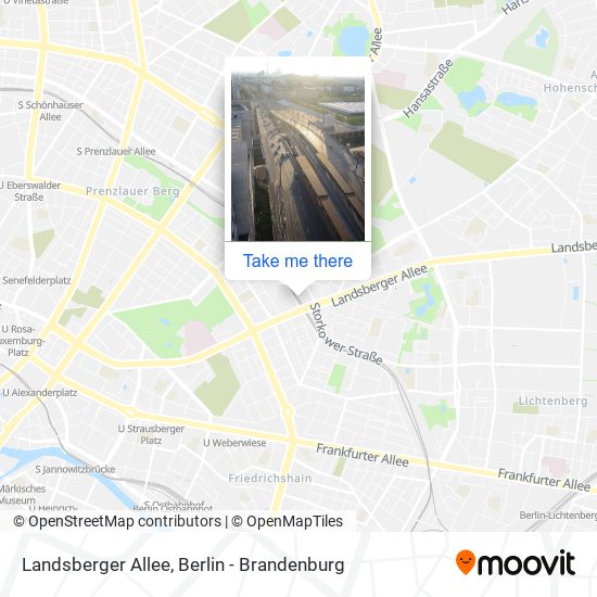 Landsberger Allee map