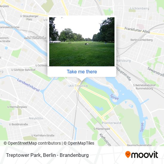 Treptower Park map