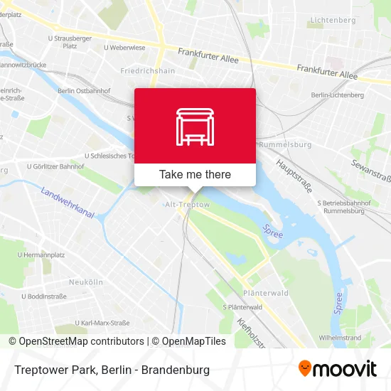 Карта Treptower Park
