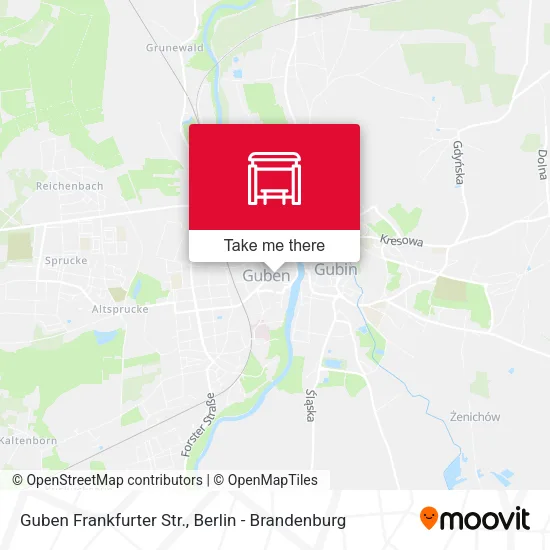 Карта Guben Frankfurter Str.