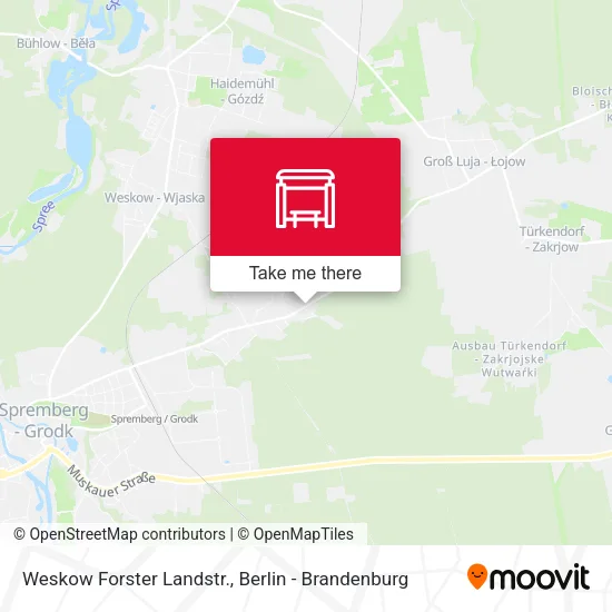 Карта Weskow Forster Landstr.