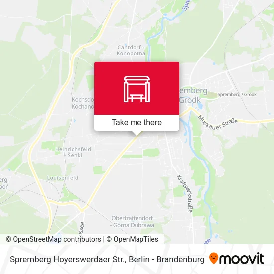 Карта Spremberg Hoyerswerdaer Str.