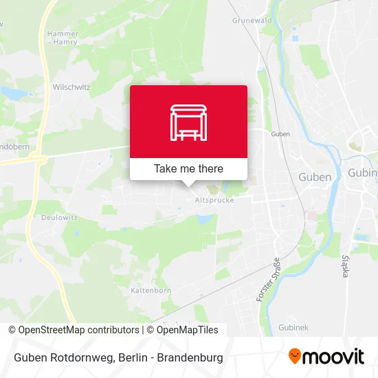 Guben Rotdornweg map