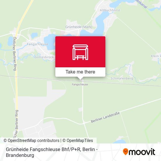Карта Grünheide Fangschleuse Bhf/P+R