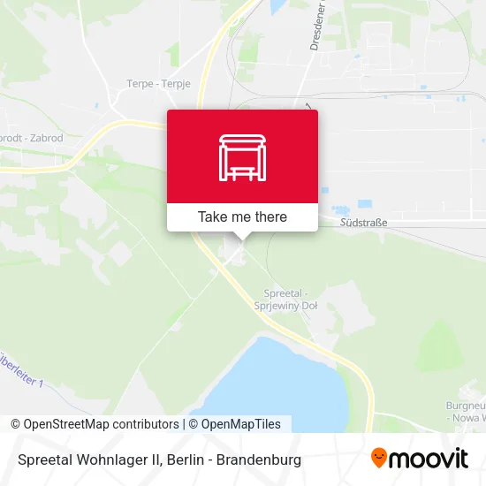Карта Spreetal Wohnlager II
