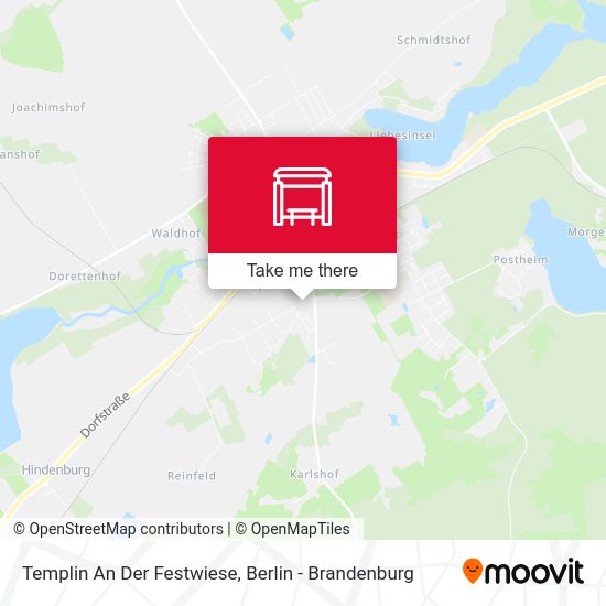 Карта Templin An Der Festwiese