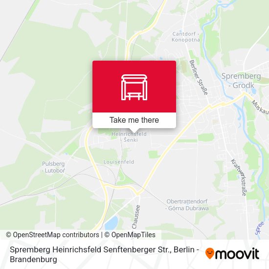Карта Spremberg Heinrichsfeld Senftenberger Str.