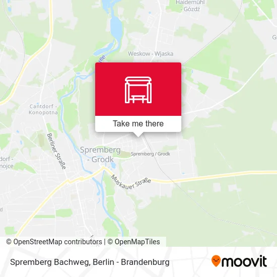 Spremberg Bachweg map