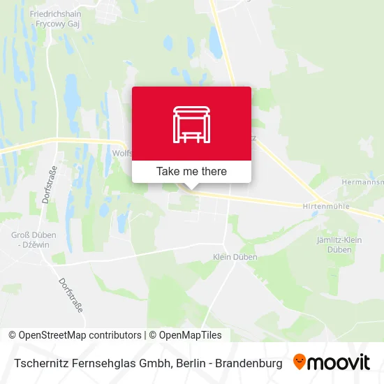 Tschernitz Fernsehglas Gmbh map
