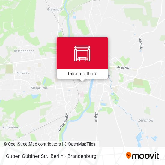 Карта Guben Gubiner Str.