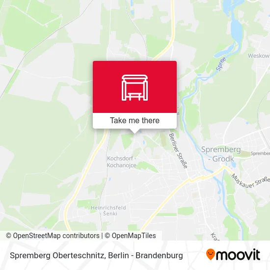 Spremberg Oberteschnitz map