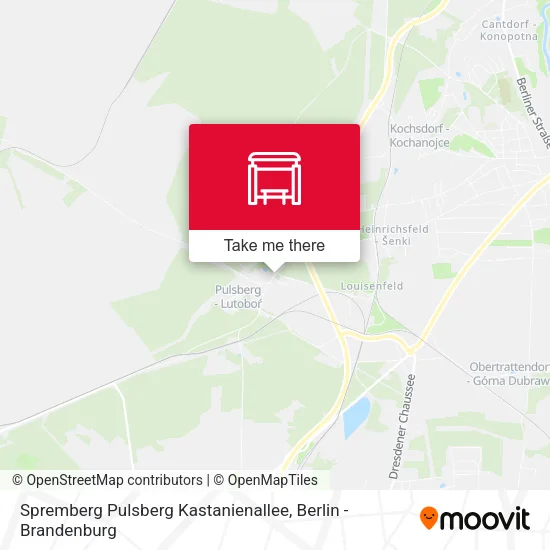Карта Spremberg Pulsberg Kastanienallee