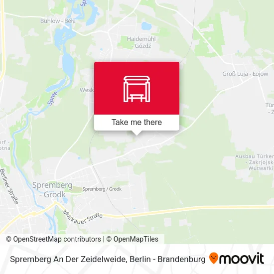 Карта Spremberg An Der Zeidelweide