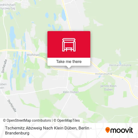 Карта Tschernitz Abzweig Nach Klein Düben