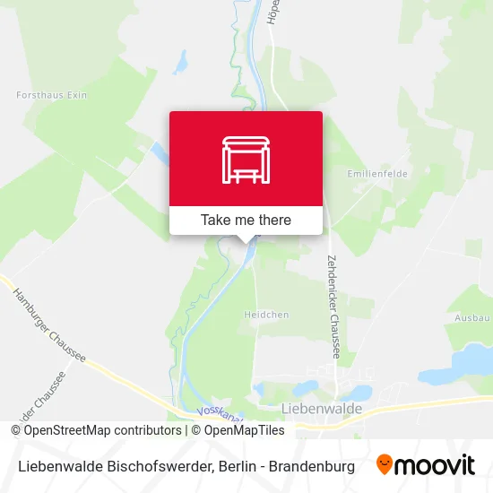 Карта Liebenwalde Bischofswerder