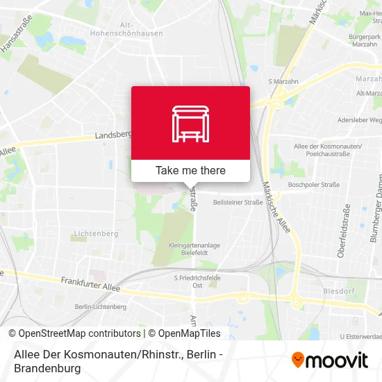 Allee Der Kosmonauten/Rhinstr. map