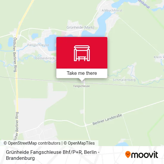 Grünheide Fangschleuse Bhf/P+R map