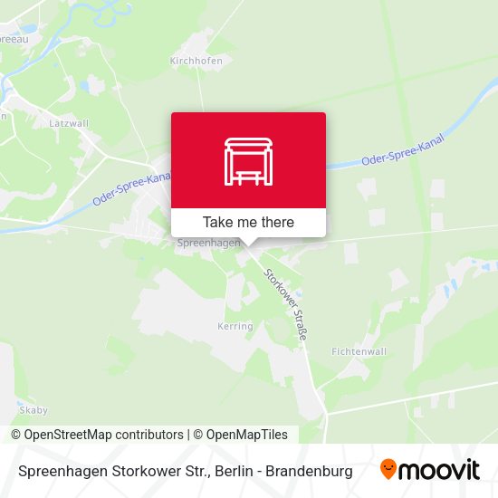 Карта Spreenhagen Storkower Str.
