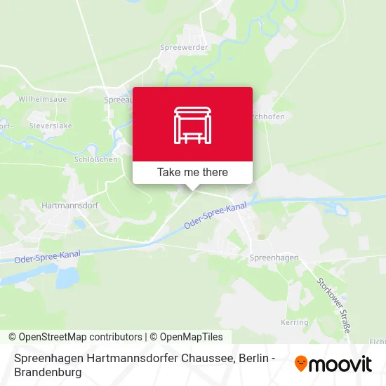 Spreenhagen Hartmannsdorfer Chaussee map