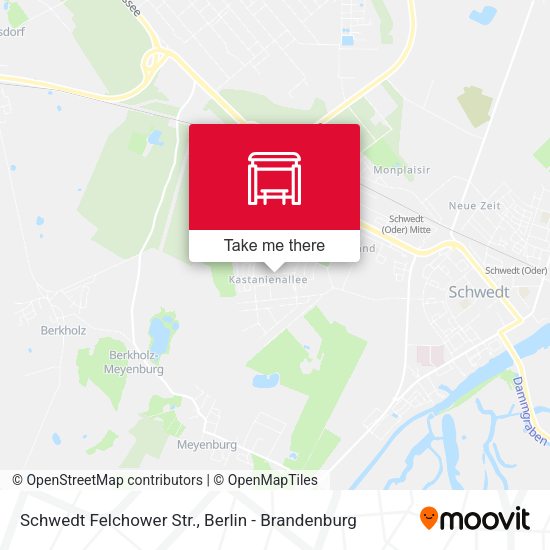 Карта Schwedt Felchower Str.
