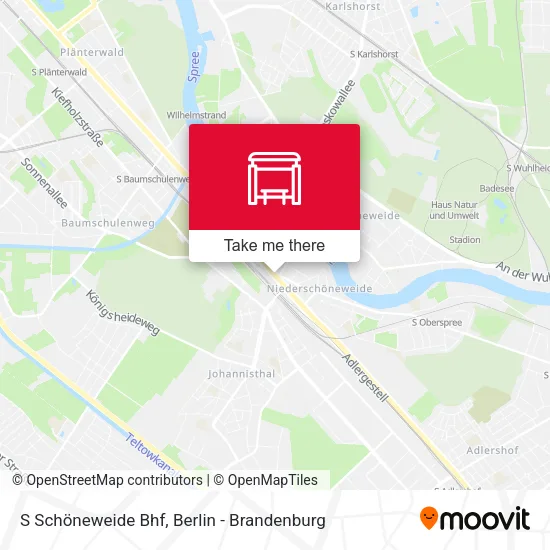 Карта S Schöneweide Bhf
