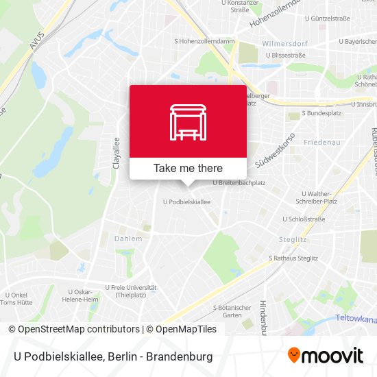 Карта U Podbielskiallee