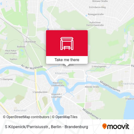 Карта S Köpenick/Parrisiusstr.