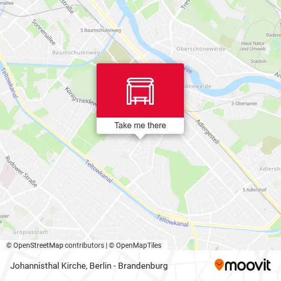 Карта Johannisthal Kirche