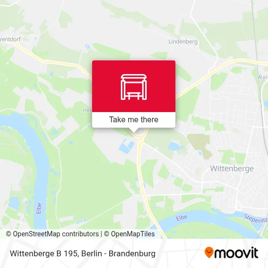 Wittenberge B 195 map