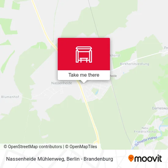 Nassenheide Mühlenweg map