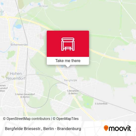 Карта Bergfelde Briesestr.