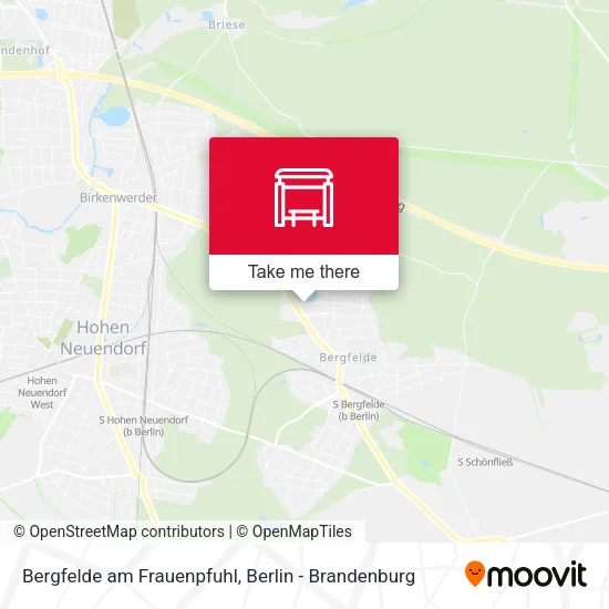 Карта Bergfelde am Frauenpfuhl