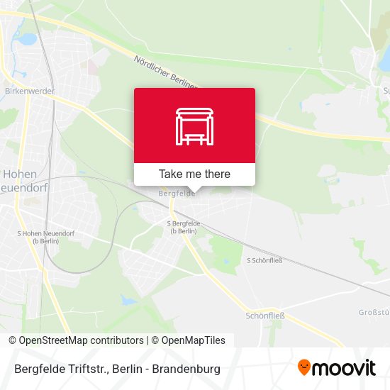 Карта Bergfelde Triftstr.