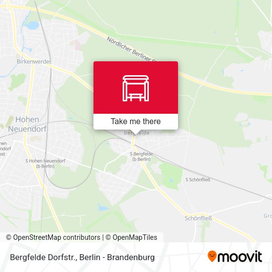 Карта Bergfelde Dorfstr.