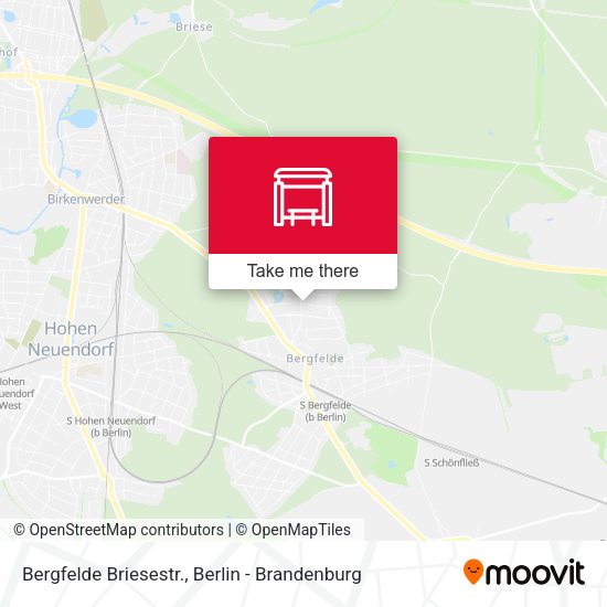 Карта Bergfelde Briesestr.