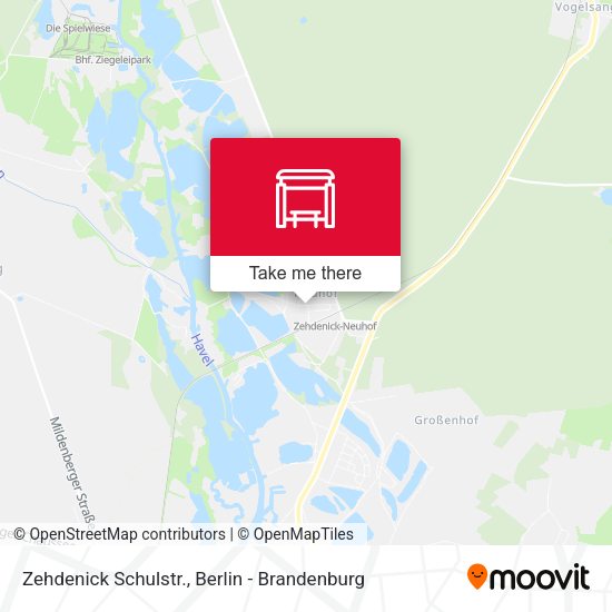 Карта Zehdenick Schulstr.