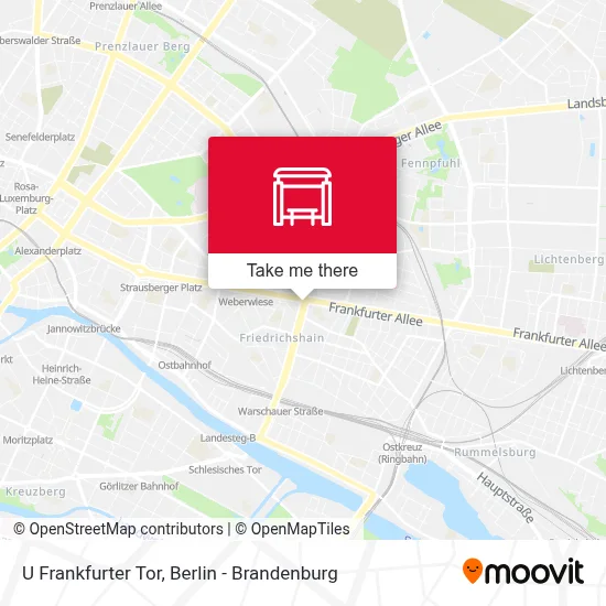 U Frankfurter Tor map