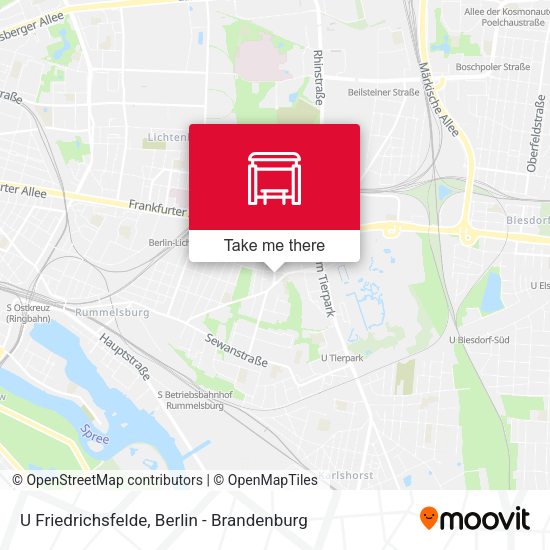 Карта U Friedrichsfelde
