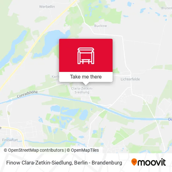 Карта Finow Clara-Zetkin-Siedlung