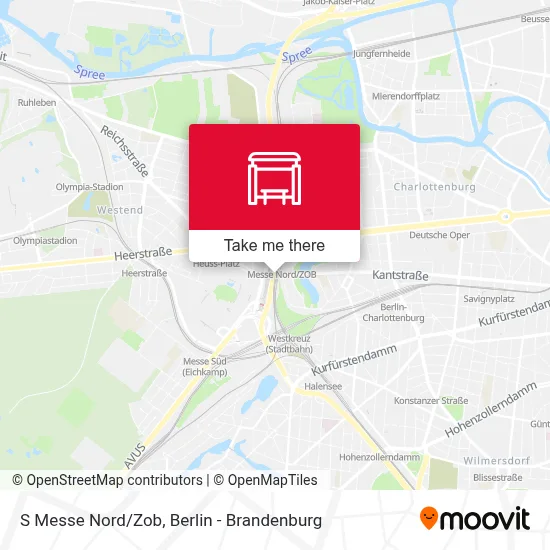 S Messe Nord/Zob map