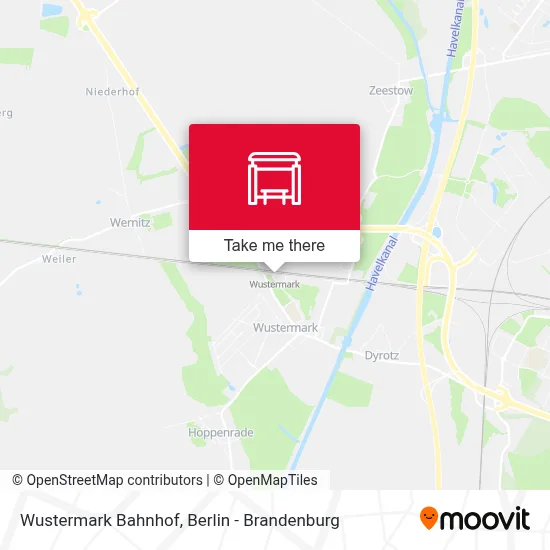 Wustermark Bahnhof map