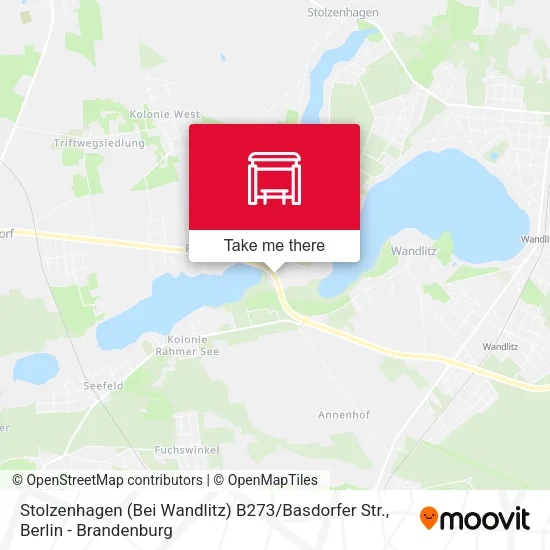 Карта Stolzenhagen (Bei Wandlitz) B273 / Basdorfer Str.