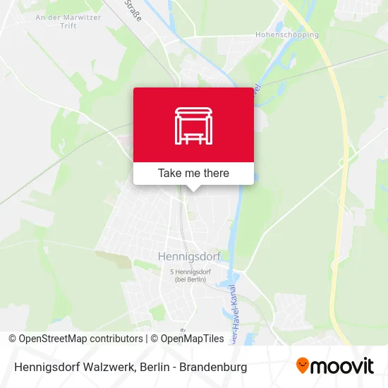 Hennigsdorf Walzwerk map